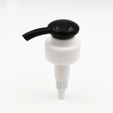 Lotion Pump Black Head with 28/400 Ribbed Closure