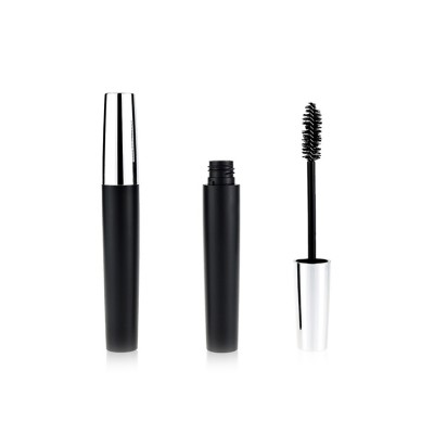 Plastic cosmetics 7ml mascara empty tube bottle wand private label with brush black