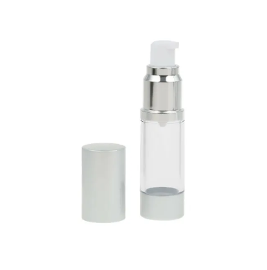 15ml 30ml 50ml 100ml Matte Silver Aluminum Airless Pump Bottle