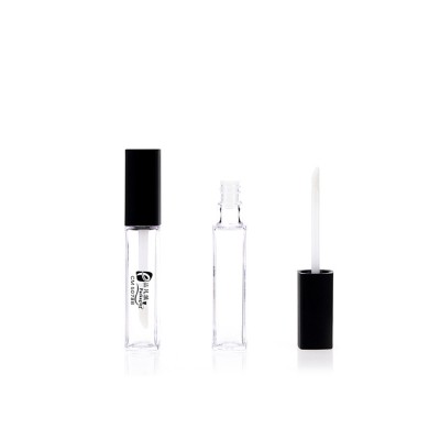 Wholesale plastic empty custom cosmetic mini clear lipgloss tube packaging design bottle