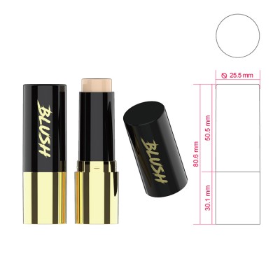 custom plastic mini lipstick tube container foundation stick blush packaging