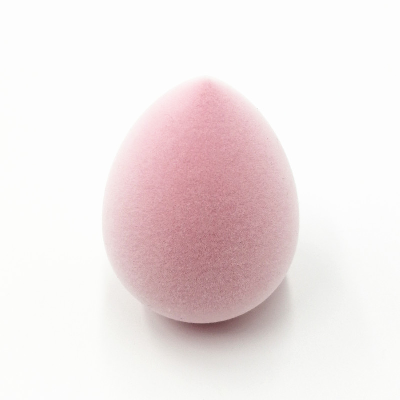 New Hottest Imported Floking Beauty Make Up Sponges Custom Oem Fuzzy Microfiber Makeup Sponge