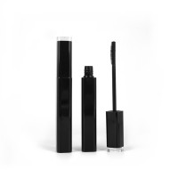 Black ABS plastic wholesale square cosmetic mascara tube with Brush