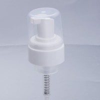 Fine plastic foam pump with cap